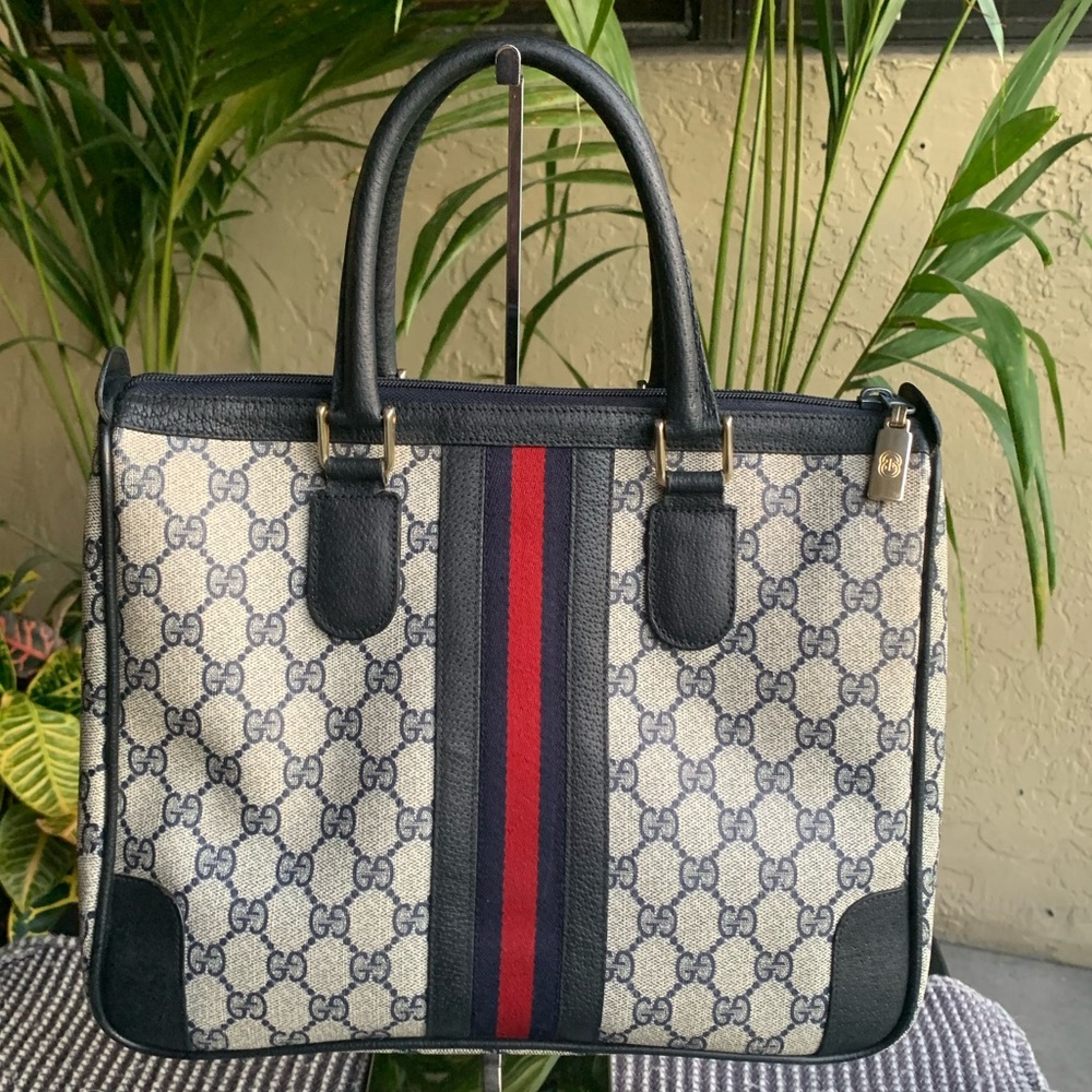 🔥GUCCI 70s Navy Tote
